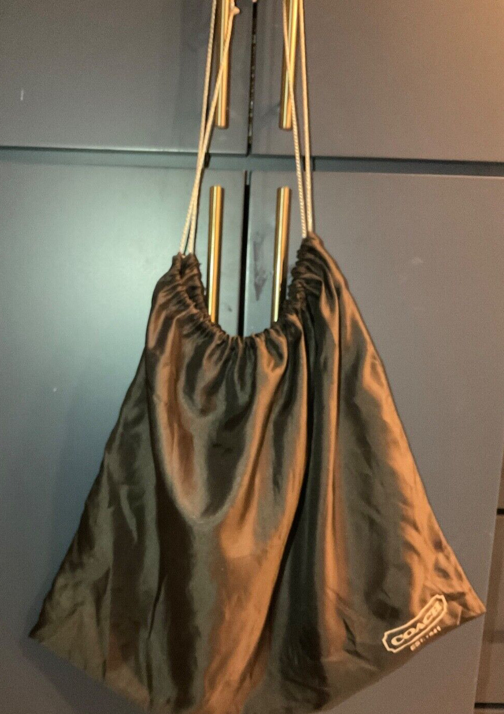 EUC Coach Peyton Drawstring Large Orange Shoulder… - image 12