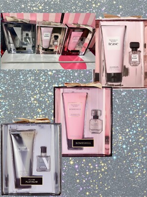 Victoria's Secret BOMBSHELL TEASE PLATINUM 2pc HOLIDAY Gift Set