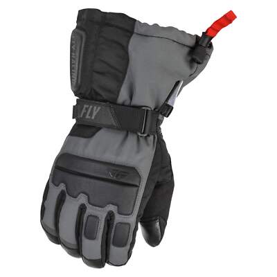 Fly Racing Aurora Insulated Snowmobile Gloves - Black / Grey
