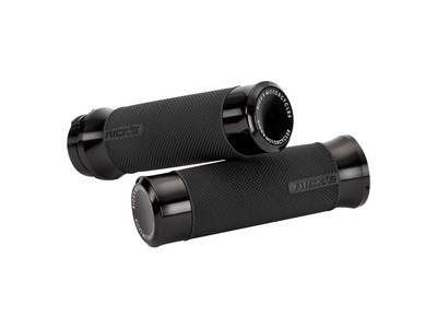 RICKS MOTORCYCLES Good Guys Grip Set, Black für Harley Dyna