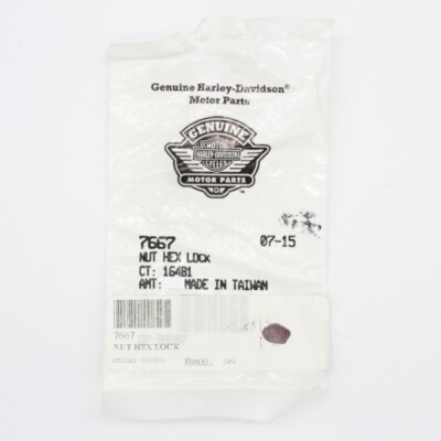 Harley-Davidson Hex Lock Nut Part Number - 7667 | eBay