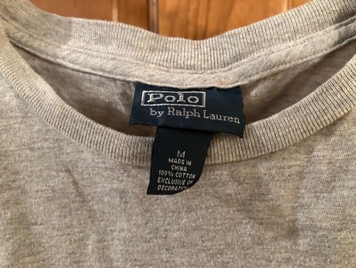 Men's POLO Brand Long Sleeve Shirt Gray Size M - Picture 2 of 4