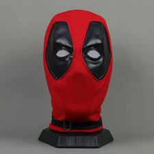 Adult Halloween Deadpool cosplay Full Face Mask Breathable Knit Helmet Cotton US