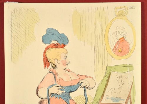 Gillray - Patent-Bolsters morganatische Ehe zur linken Hand Radierung 1849 Adel - Picture 2 of 4