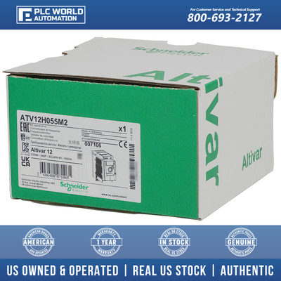 ATV12H055M2 Schneider Altivar 12 Drive, New, FREE UPS 2 Day Delivery & 2 Yr Wty