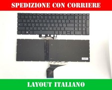 TASTIERA HP 15-cs3018nl 15-cs3019nl 15-cs3026nl NERA RETROILLUMINATA