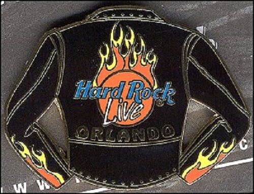 CHAQUETA DE MOTOCICLISTA Hard Rock Live Orlando con LLAMAS 2000 Pin - Imagen 1 de 1
