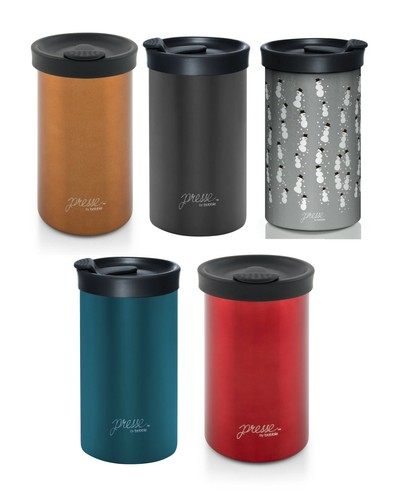 French Press Tumbler for On-The-Go Brew 