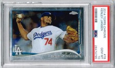 2014 Topps Chrome Kenley Jansen Gem Mint PSA 10