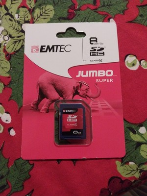 EMTEC Jumbo Super - Flash memory card - 8 GB - Class 4 - SDHC - 375
