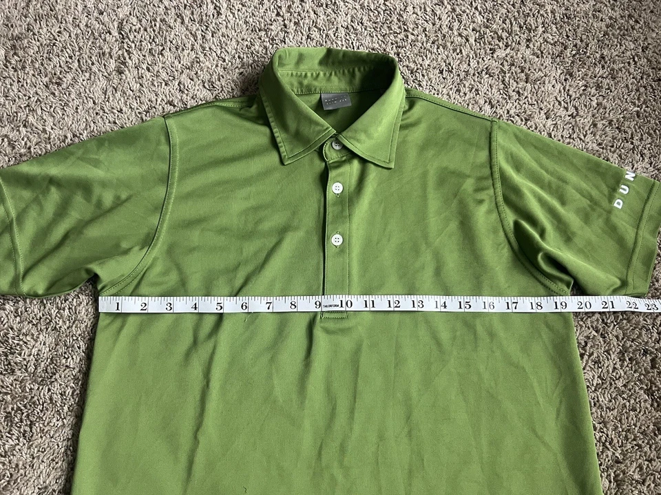 Polo de golf Dunning verde medio sin defectos Foto 4 de 4