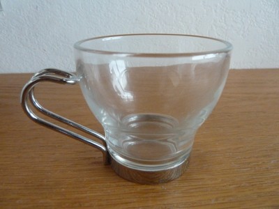 Details about Vintage 'Vitrosax' Italian Clear Glass with Metal Holders Coffee Cups Set of 4 Details about Vintage 'Vitrosax' Italian Clear Glass with Metal Holders Coffee Cups Set of 4