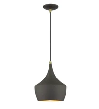 Livex Lighting Mini Pendant Light Bronze- Antique Brass 41186-7