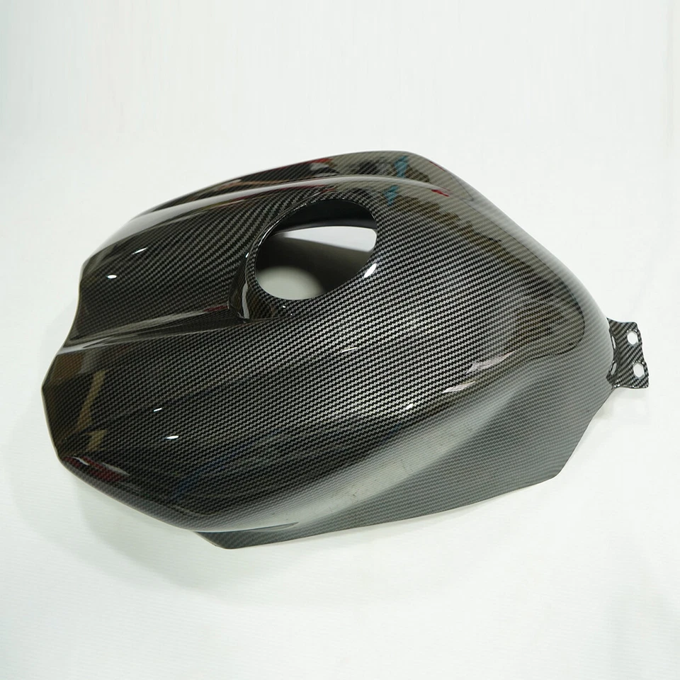 Fuel Gas Tank Cover Black Carbon Fiber Look For Yamaha YZF R1 2004 2005 2006 US - Image 2 of 4