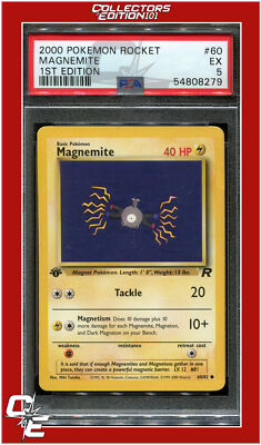 Team Rocket 60 Magnemite 1st Edition PSA 5 | eBay