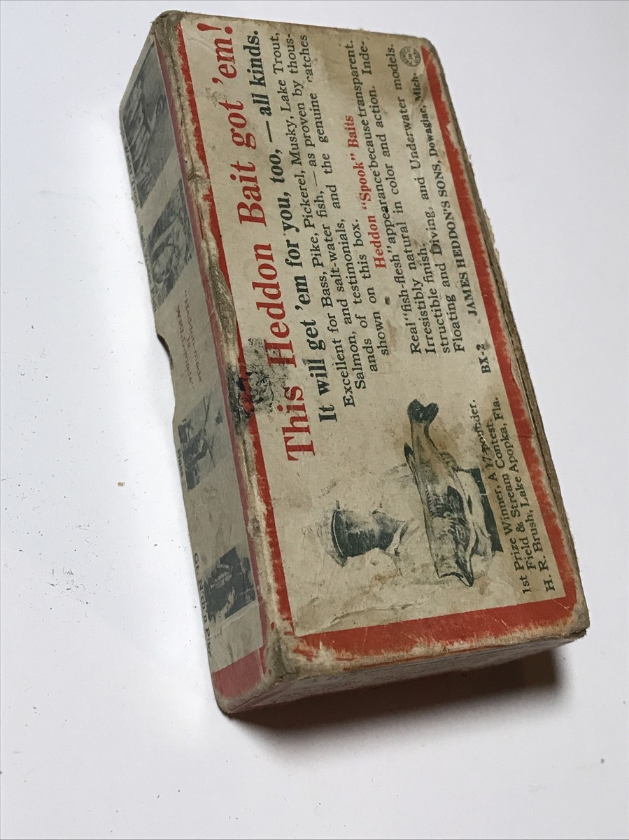 Vintage Heddon - Dowagiac Spook 9909M Fishing Lure Box Only! | eBay