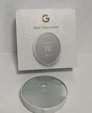Google Nest Wifi Smart Thermostat +Wall Plate - Snow  G4CVZ/Read
