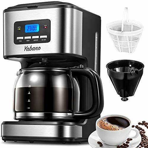 Yabano Coffee Maker, Filter Coffee Machine with Timer, 1.8L Programmable Drip