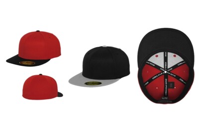 FLEXFIT Premium Snapback 210 Fitted 2-Tone Baseballkappe Full Cap 6210 NEU