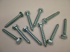 Hexagon head wood screw coach screw M8 x 50mm Pack of 10, big quantity discounts