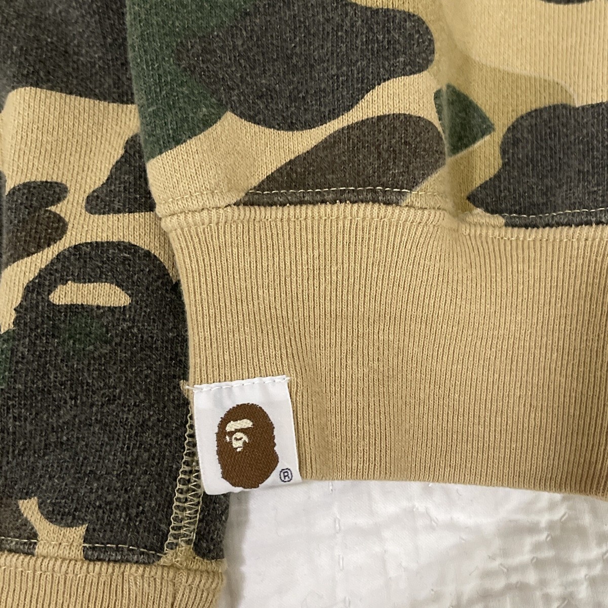 A BATHING APE Ape x KAWS 1st Camo Zip Sweatshirt Hoodie Bendy Camo
