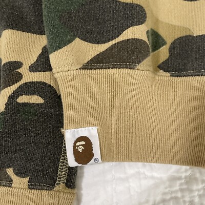 A BATHING APE Ape x KAWS 1st Camo Zip Sweatshirt Hoodie Bendy Camo