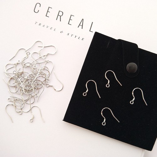 50Pcs 925 Sterling Silver French Wires Earring Hook Fish Hook Earring Craft - Picture 2 of 12