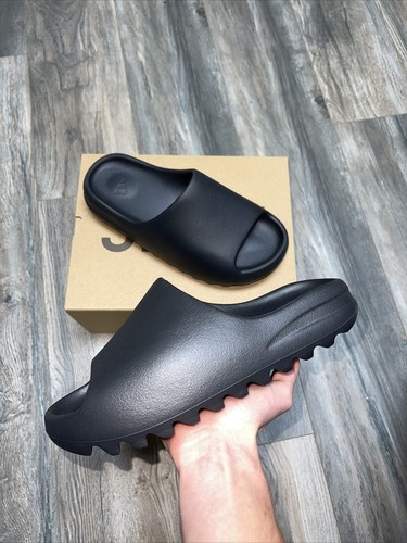 adidas mens yeezy slide hq6448 onyx size 9