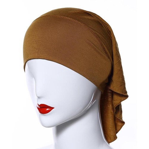 Ladies Muslim Al Amira Hijab Turban Caps Wrap Stretch Prayer Casual Headscarf - Picture 5 of 32