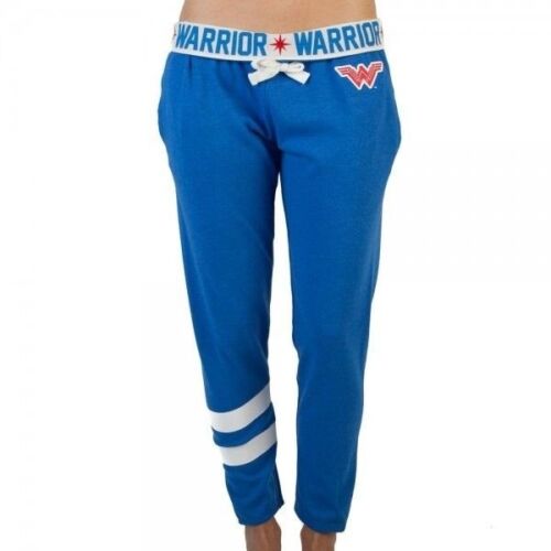 Wonder Woman Women's Blue Warrior Logo Jogger Pants - Officially Licensed - Afbeelding 1 van 2
