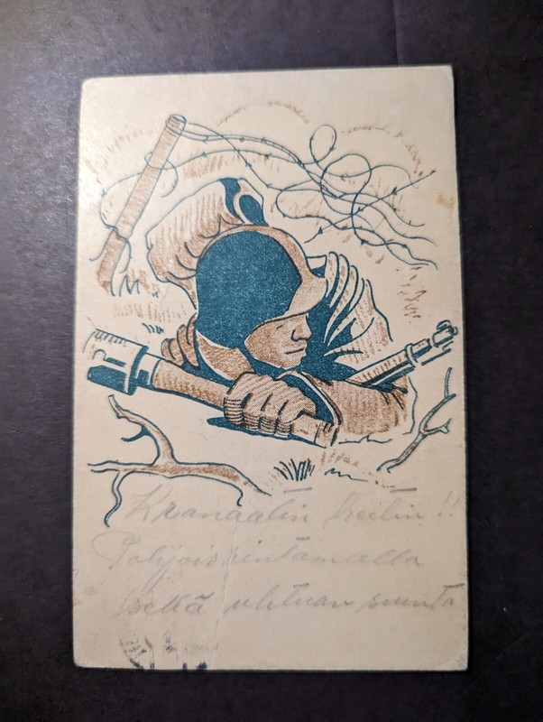 1942 Finland Postcard Cover Kenttaposti Kohitori to Pihlajavesi Ahola