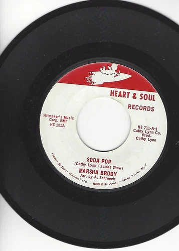 MARSHA BRODY- "SODA POP"/"IT WON'T BE A DANCE"- HEART & SOUL 711- NORTHERN- NM
