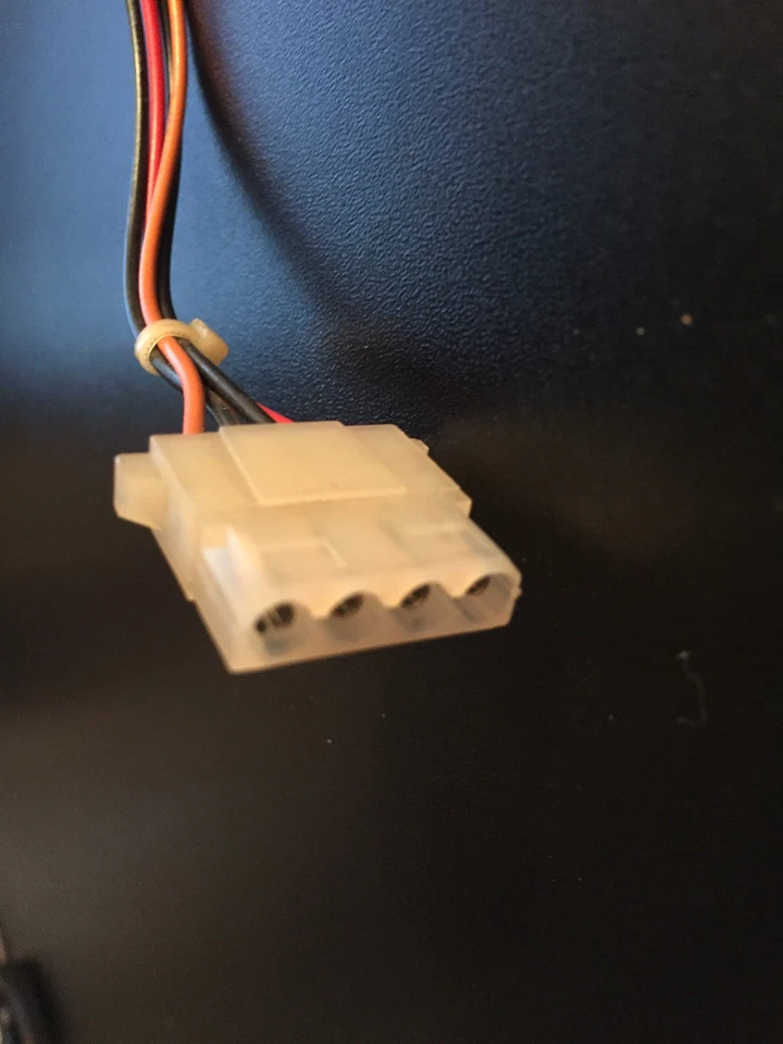 Molex 1x4 M/M 10" Hard Drive Power Cable Apple Macintosh SE II IIcx Classic A+ - Image 2 of 2