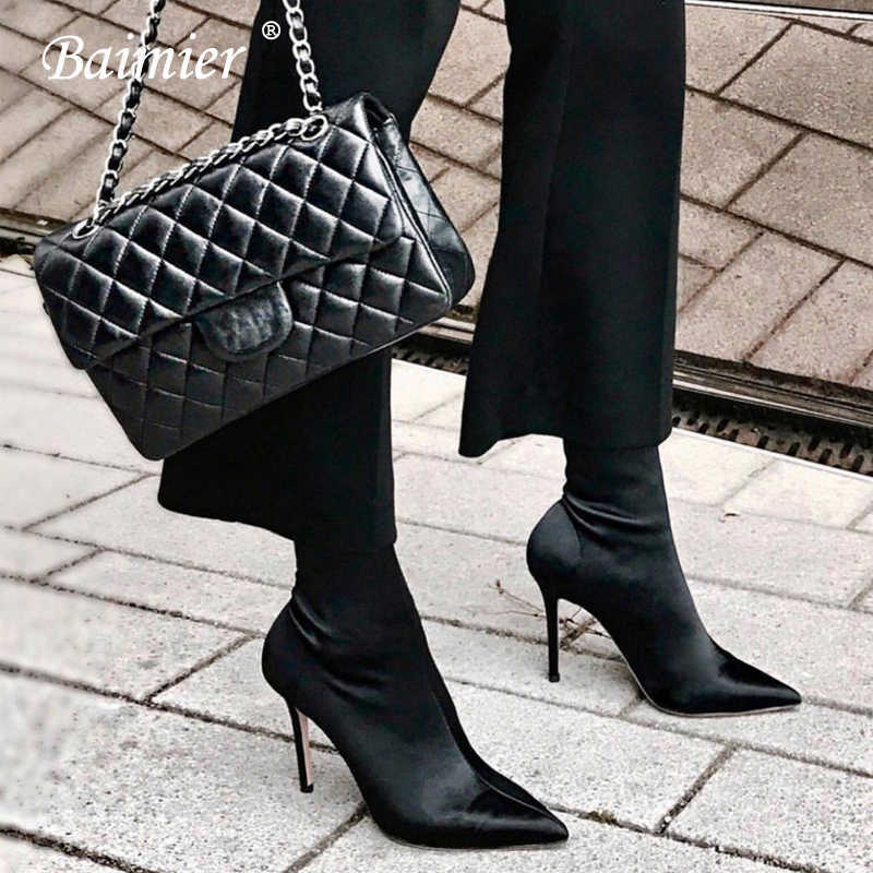 black suede pointed toe boots