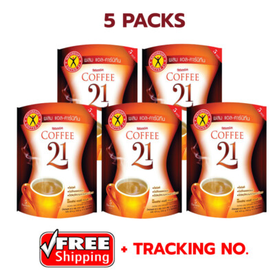 naturegift coffee 21 plus l carnitine 5 x NatureGift Coffee 21 Plus L-Carnitine Slimming Weight Loss 67.5g (5  Sachets)