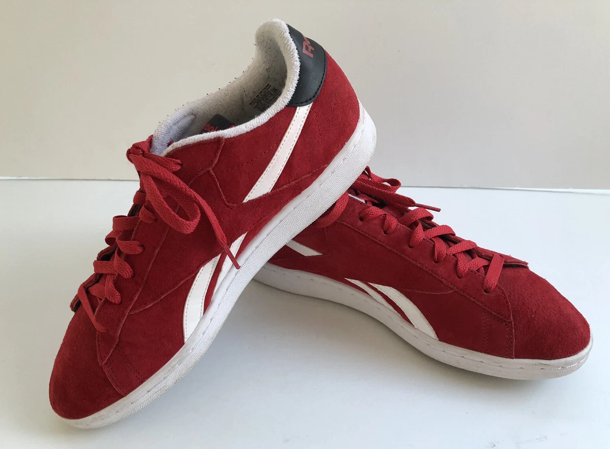 Reebok Classic Npc Retro AR2791 Men&#039;s Sneakers Low-Cut Suede Red SZ 10 | eBay