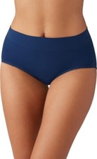 Wacoal Women's Feeling Flexible Seamless Brief Panty Eclipse LARGE