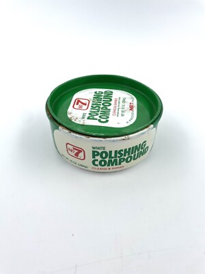 Vintage No 7 White Polishing Rubbing Compound Paste 10 oz.- Used