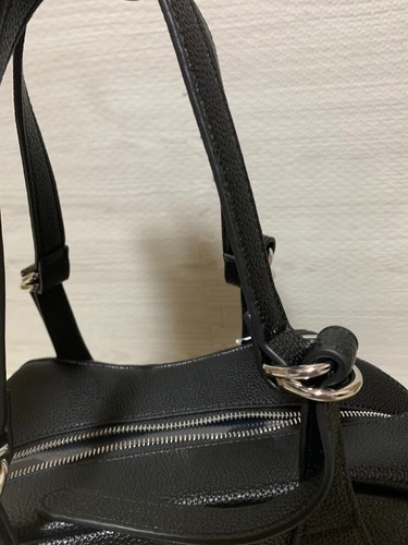 Vivienne Westwood accord Boston bag Tote bag Black Leather Orb Inner pocket ③ - Picture 6 of 9