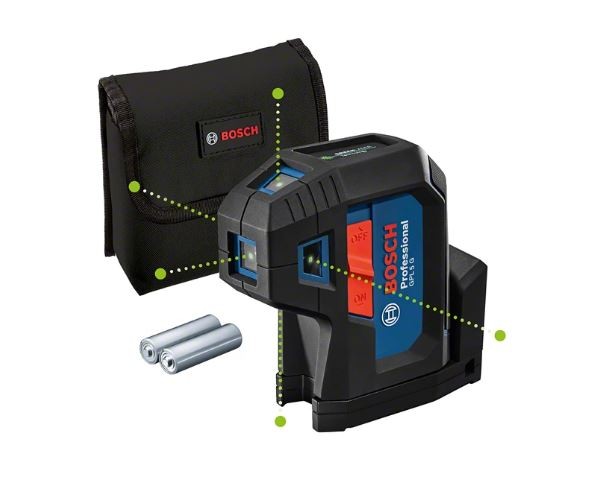 Laser 5 points GPL 5 Expert Bosch pour équerrage et pose de cloison