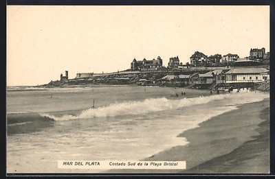 Ansichtskarte Mar del Plata, Costado Sud de la Playa Bristol 