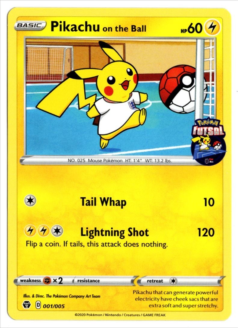 2020 ポケモン ピカチュウ on the Ball #001 MINT9 Pikachu on the Ball 2020 Futsal #001 Base Price Guide - Sports