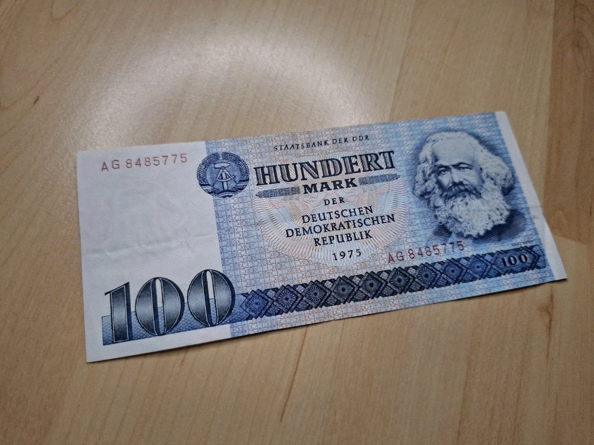 100 Mark DDR 1975 Ostmark East German Empire Berlin Wall Stasi | eBay