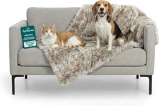 Waterproof Throw Blanket Dogs  Indoor Cats Washable Shaggy Plush Calming