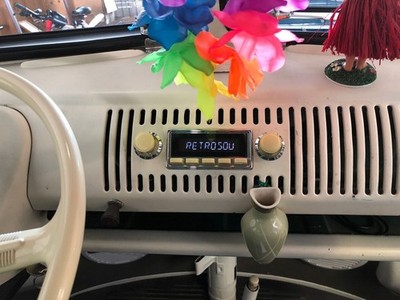 für VW Bus T1 1972 1973 RetroSound Oldtimer Auto Radio DAB+ UKW Bluetooth AUX-in