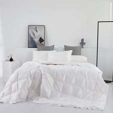Lightweight Goose Down Comforter/Down Blanket/Duvet Insert for Summer/Warm