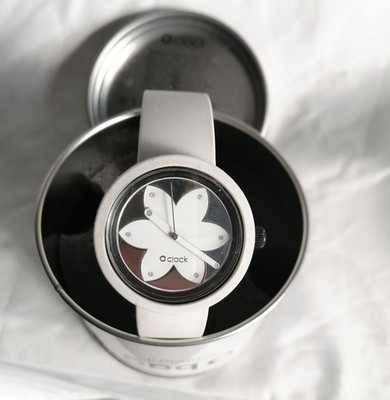 O bag O clock OROLOGIO CON CINTURINO SILICONE BIANCO L CON