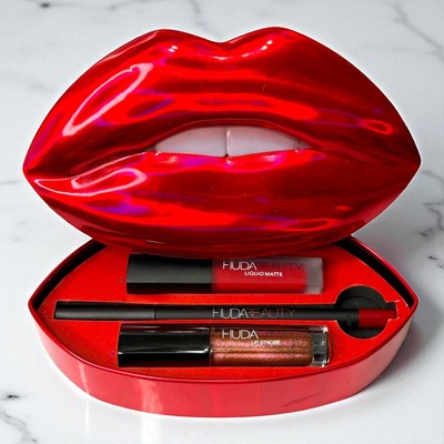 HUDA Beauty Contour & Strobe Lip Set limited Edition Heartbreaker/Shameless