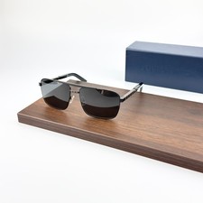 Louis Vuitton Z0261U Black Metal Frame Dark Gray Lens Sunglasses New w/ Box
