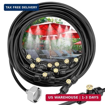 Misting Cooling System 32.8ft(10M) Misting Line + Spare Mist Nozzles